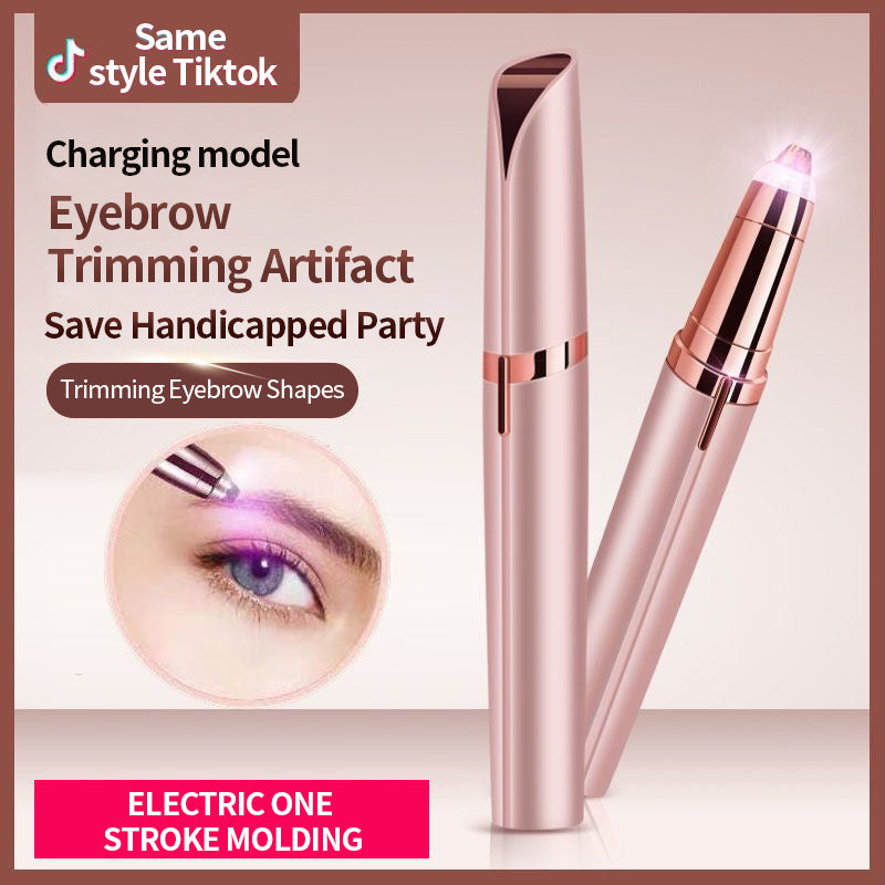 USB Rechargeable Eyebrow Razor And Facial Hair Removal Device