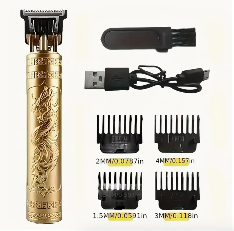 Professional Beard Trimmer Hair Clippers Men Cordless Rechargeable Professional Grooming Set