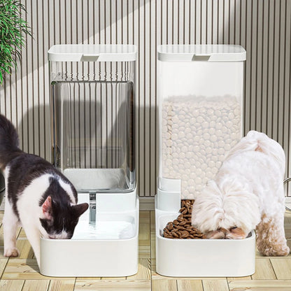 Premium Automatic Pet Feeder & Water Dispenser Set for Cats & Dogs