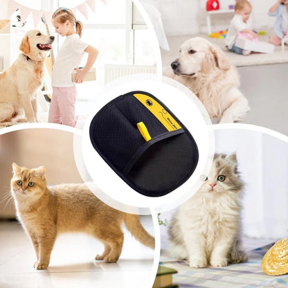 Pets Double Sided Grooming Glove Pet Hair Remover Gloves for Dog Cat Reusable