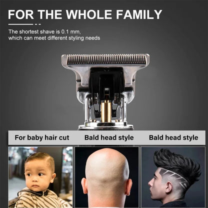 Professional Beard Trimmer Hair Clippers Men Cordless Rechargeable Professional Grooming Set