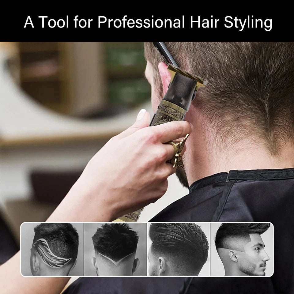 Professional Beard Trimmer Hair Clippers Men Cordless Rechargeable Professional Grooming Set