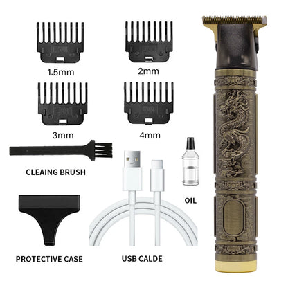 Professional Beard Trimmer Hair Clippers Men Cordless Rechargeable Professional Grooming Set